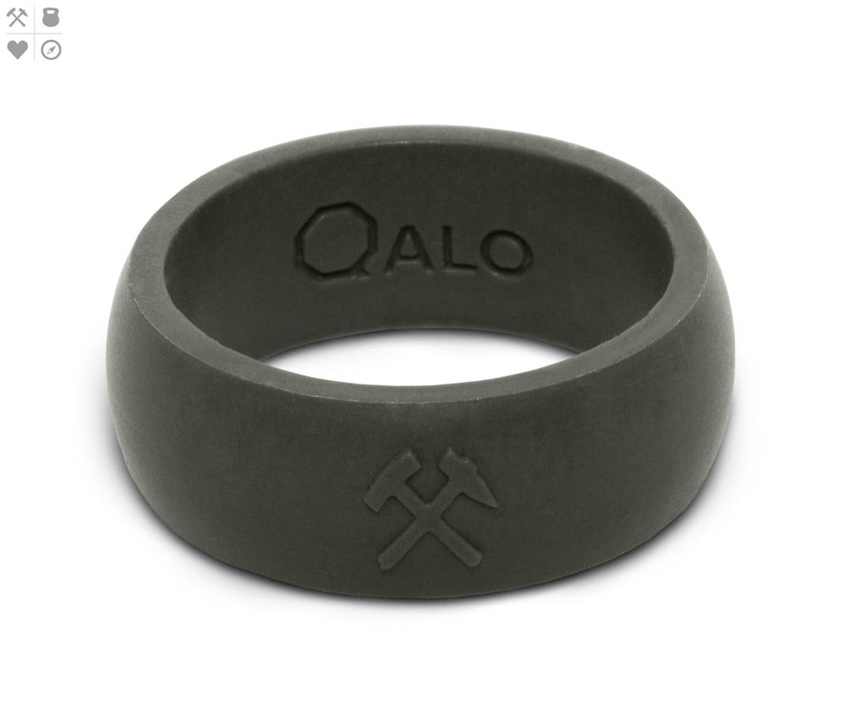 qalo men's green sage classic q2x silicone ring, size 11 - Walmart.com