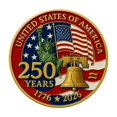 thumbnail image 2 of Celebrating The 250th Anniversary Of The United States 2D Flat Acrylic Printing Of The 250th Anniversary Medal Of The Founding Of The United States, 2 of 8