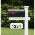 thumbnail image 3 of 4Ever Products Harrison Mailbox System, White Vinyl Post, Black Mailbox, Decorative Features, 3 of 3