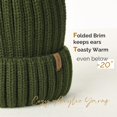 thumbnail image 2 of FURTALK Womens Winter Knitted Beanie Hat with Faux Fur Pom Warm Knit Skull Cap Beanie for Women, 2 of 6