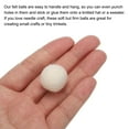 thumbnail image 4 of Wool Felt Balls Beads Woolen Fabric 2cm 20mm White for Home Crafts 10Pcs, 4 of 5