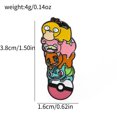 thumbnail image 3 of Pines de esmalte de Pokémon para niños, juego de Anime, Pikachu, Eevee, broches de modelado de hamburguesa creativos, Pin de solapa de mochila, accesorio de joyería, 3 of 5