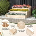 thumbnail image 6 of Laijoy 3-tier Raised Garden Bed, Tiered Garden Box w/Open-ended Base, Fir Wood Elevated Planter Box ，Perfect for Patio, Backyard, 6 of 8