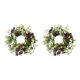 thumbnail image 3 of Advancent Pillar Candle Rings Wreath Tabletop Centerpieces Door for Wedding Holiday estilo A 2Conjunto, 3 of 6