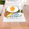 thumbnail image 5 of XMXY Woven Placemats Set of 4 PCS, Pineapple Juice Drip Splash Table Mats Washable Heat Resistant Placemats, 5 of 6