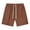 Coffee, variant on JTieacloth Mens Shorts Classic Fit Male Summer Shorts Solid Color Tie Suit Cool Breathable Four Quarter Pants,Black