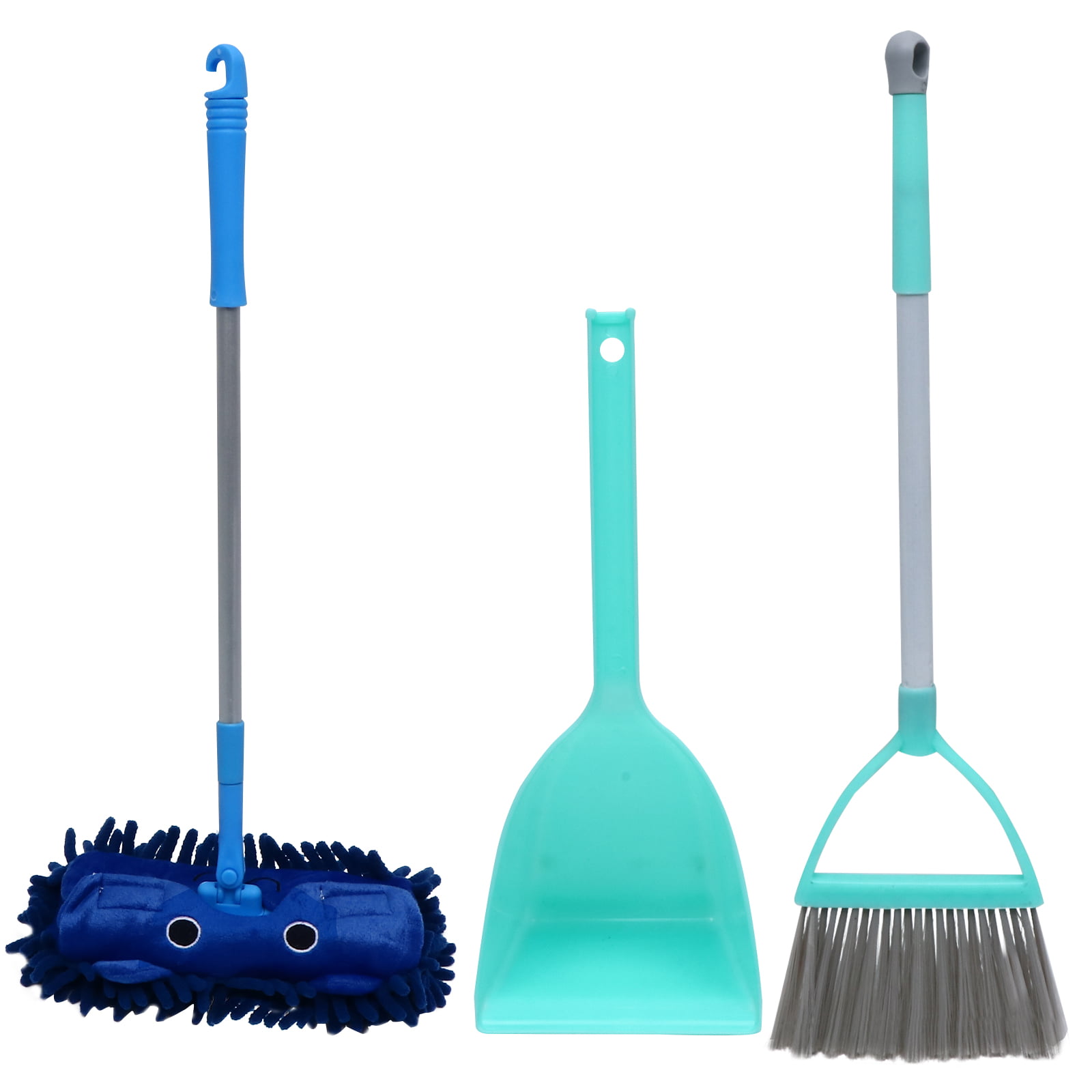 Lianle Home Childrens Cleaning Set Include Small Broom Mop Brush Dustpan，Mini Cute Housekeeping Cleaning Tools Set Pretend Toy