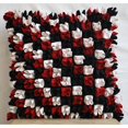 thumbnail image 4 of Pillow Covers, Red Pillow Covers 18x18 inch (45x45 cm), 3D Red, Black Ivory Origami Pillows Cover, Square Felt Pillows Cover, Checkered Modern Pillows, Abstract - Red N Black Blossom, 4 of 4