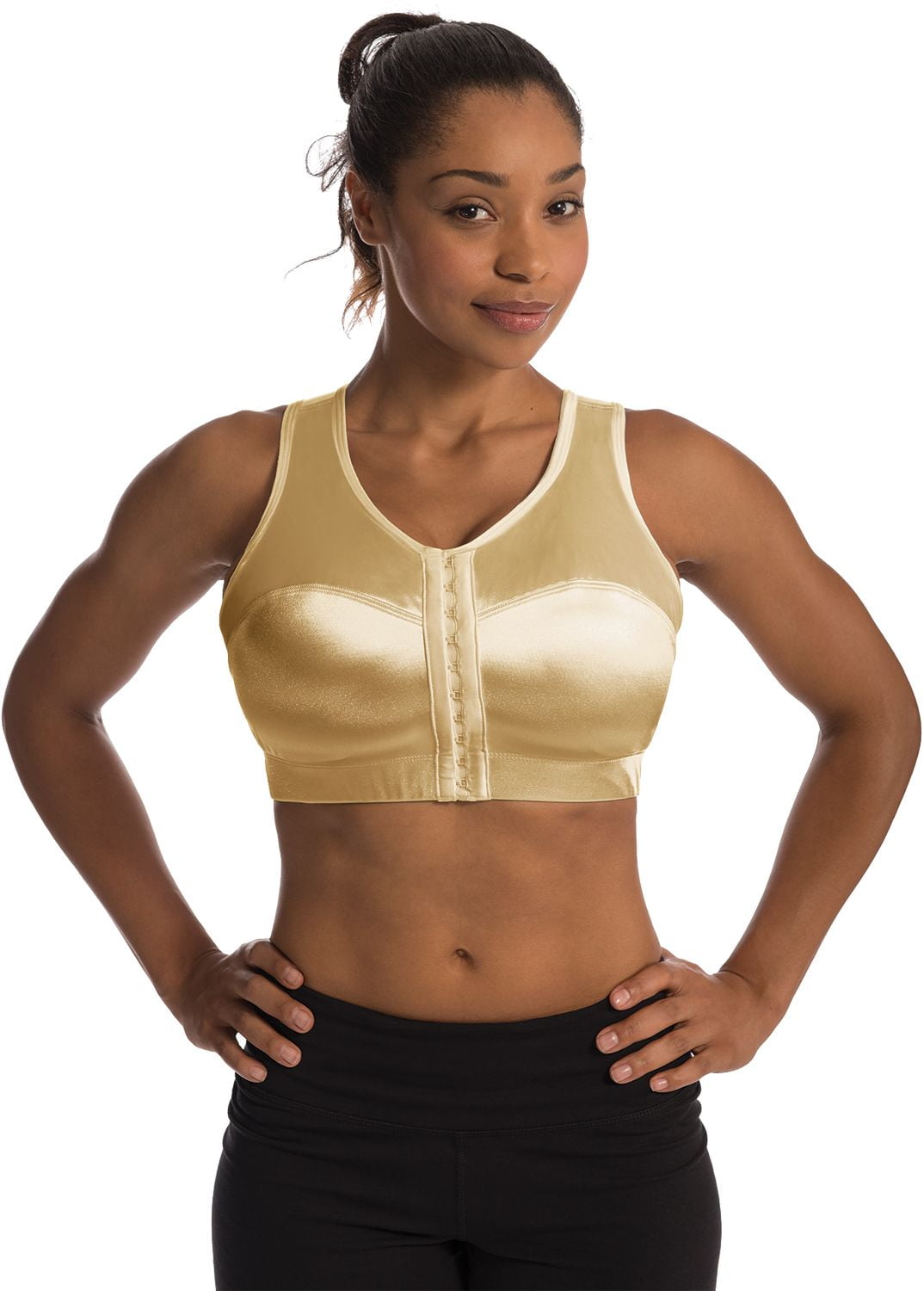 Enell enell women's high impact sports bra, ecru, 7
