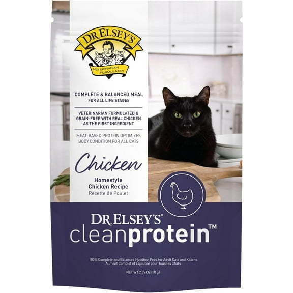 Dr. Elsey's cleanprotein Chicken Flavor All-Meat 2.82 oz Pouch (12 pack case)