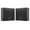 Black, variant on Home Square 2 Piece Sturdy MDF Backer Wood Wall Cabinet Set in Black