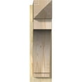 thumbnail image 2 of Ekena Millwork 8"W x 24"D x 28"H Imperial Rough Sawn Arts and Crafts Outlooker, Douglas Fir, 2 of 4