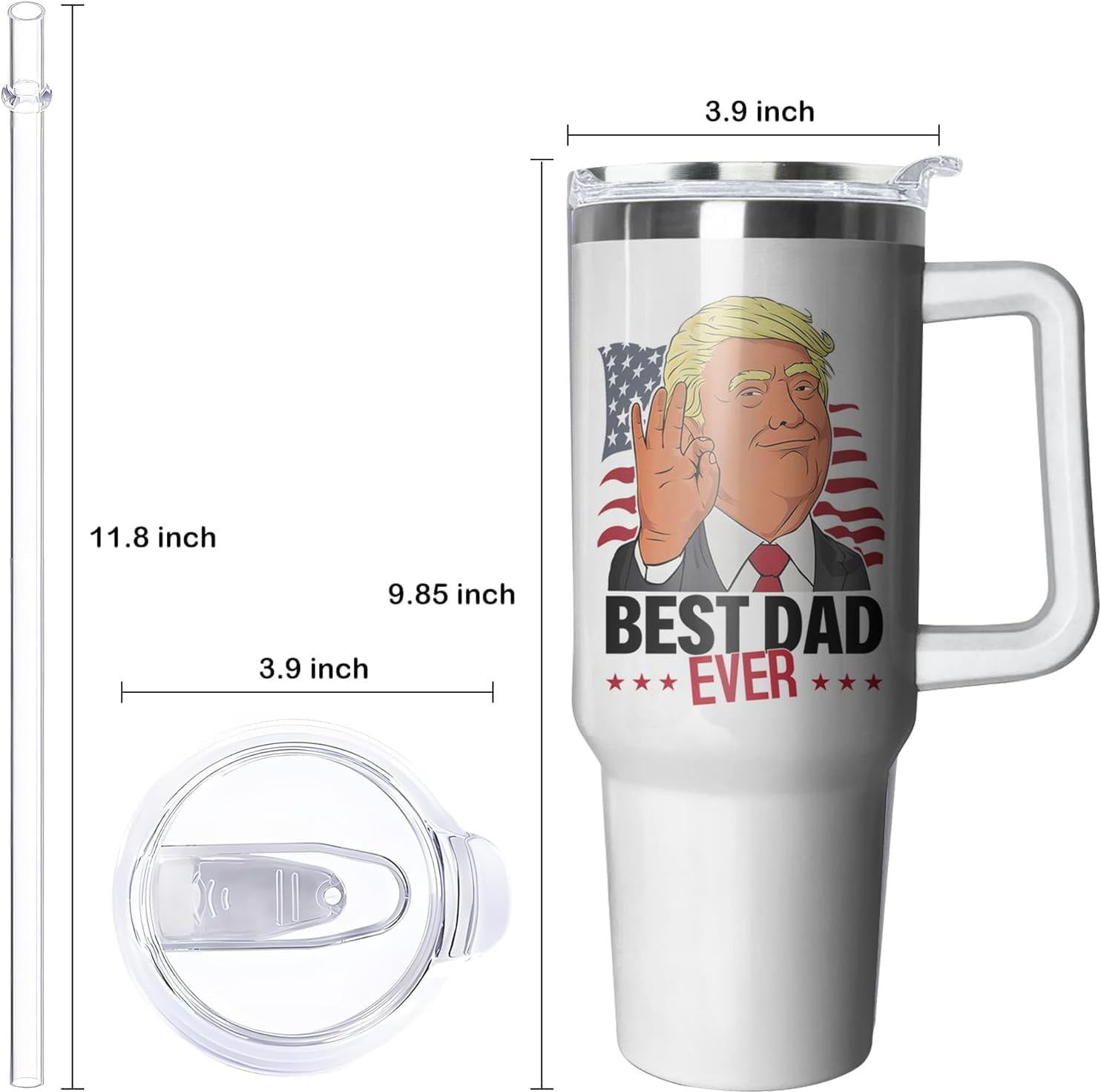 Inspirational Gifts for Women, Birthday Gifts for Mom Women Best Friend Her, 40 oz Tumbler with Handle and Straw, Christmas,Valentines Day,Mothers Day Gifts for Wife Female Sister Daughter Coworker