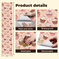 thumbnail image 5 of Pink Peel and Stick Wallpaper Cupcakes Pink Brown Tones Cherry Toppings Spring Wall Mural 23.6in x 9.8ft Self Adhesive Removable Wall Paper Renter Friendly Wallpaper for Girls Bedroom Nursery, 5 of 8