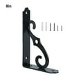 thumbnail image 4 of maskred Support Triangulaire pour Rangement Stable et Spacieux Structure en L Support de Charge en Métal Support de Séparation Noir+accessoires 8 Pouces, 4 of 6