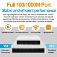thumbnail image 5 of 100M Interrupteur Ethernet Réseau Non Géré Commutation Rapide RJ45 LAN Hub Ethernet Intelligent de Bureau 8 Ports Prise EU, 5 of 5