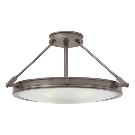 

Hinkley Lighting 3382-Led Collier 1 Light 22 Wide Integrated Led Semi-Flush Bowl Ceiling