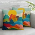 thumbnail image 3 of ONETECH Throw Pillow Covers  Decorative Square Boho Abstract Pillow Cases  Farmhouse Sunset Cushion Covers for Sofa Couch Home Decoration, 3 of 5