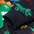 thumbnail image 3 of Toddler Boys Dinosuar Zip-Up Hoodie Winter Fall Long Sleeve Top 2-7 Years, 3 of 6