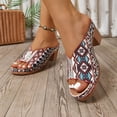thumbnail image 4 of Pandaie Heeled Sandals for Women 2026 Fashion Open Toe Low Block Heels Mules Leather Slip on Dress Casual Pumps Summer Backless Clogs Blue Size 8.5, 4 of 7