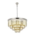 thumbnail image 5 of Sydney 17 light Matte Black Chandelier Golden Teak (Smoky) Royal Cut Crystal, 5 of 7