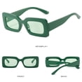 thumbnail image 5 of Narrow Square Frame UV400 Protection Rectangle Sunglasses Female Shades Ladies Eyewear Sunglasses for Women WHITE/GRAY, 5 of 8