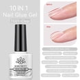thumbnail image 2 of FeiKong BORN PRETTY Esmalte de uñas en gel transparente nude, 10 ml, barniz de cristal con purpurina semipermanente para decoración de uñas en casa, 2 of 5