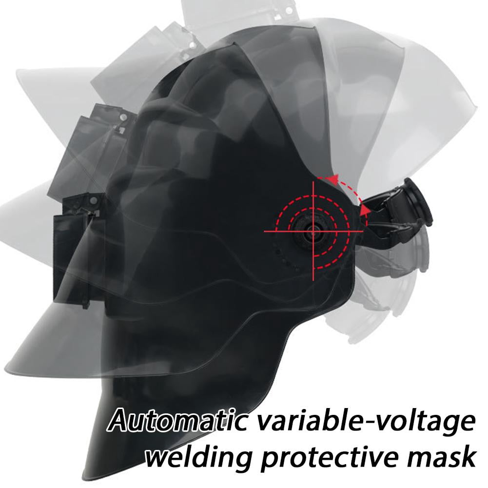 Auto Darkening Welding Helmet with Light,True Colorful Blue Light Blocking, Auto Darkening Welding Helmet, Welder Mask for TIG MIG ARC and Grind - Type A