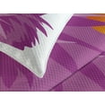 thumbnail image 4 of Ambesonne Hedgehog Quilted Bedspread Set 3 Pcs, Abstract Animal Apple, King Size, Violet Orange Green, 4 of 5