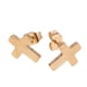 thumbnail image 4 of Pendientes de botón de oreja cristiana jinwen acero Inoxidable, 4 of 8