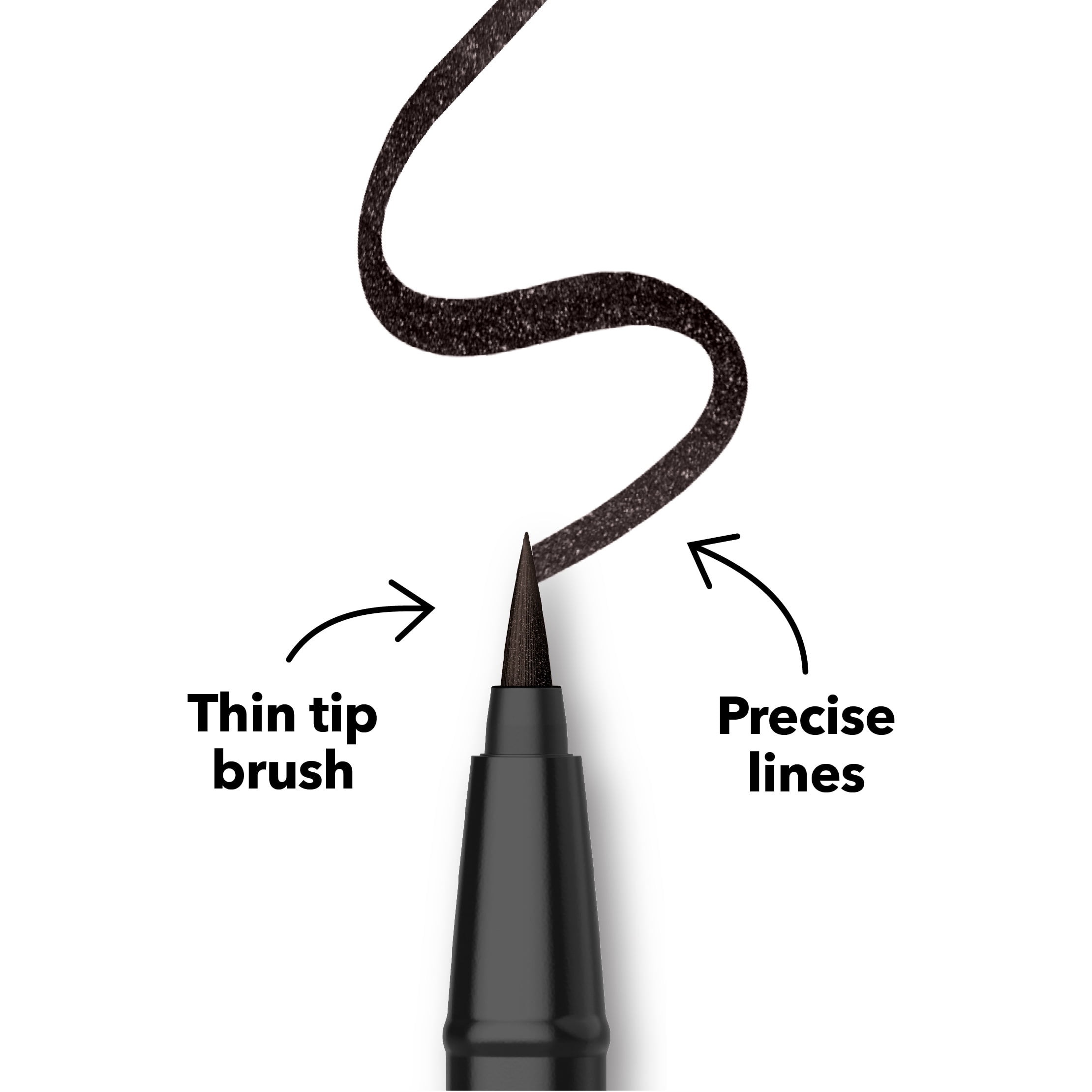 (2 pack) Hard Candy Party Lines Color Play Eyeliner, Liquid Liner, 24HR Wear, Coal Digger, Metallic Grey