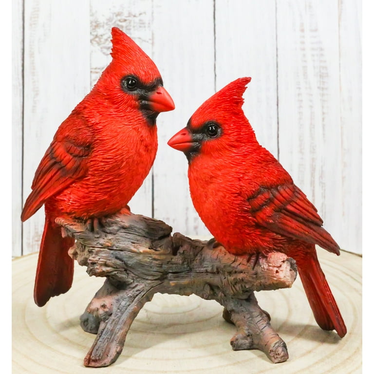 置物  Birds Red Cardinal Amazon.com : Claratut Mini Red Cardinal Bird Ornament On A
