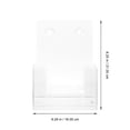 thumbnail image 7 of IFANLANDOR Wall-Mounted File Holder Acrylic 1Pcs 8.3X6.3X3In, 7 of 7