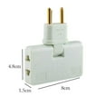 thumbnail image 5 of Rotate EU Plug Converter 3 in 1 Rotatable Outlet Extender 180 Degree Extension Plug Mini Outlet Ada, 5 of 5