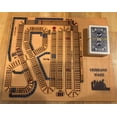 thumbnail image 2 of Juego de mesa Cribbage Wars, grande, de madera, con almacenamiento, juego familiar, 2 of 7