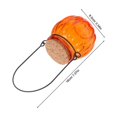 thumbnail image 2 of Clear Glass Pumpkin Candy Jar with Cork for 4Pcs Hanging Storage Containers, 2 of 4