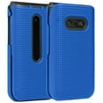 thumbnail image 1 of Étui pour LG Classic Flip, Nakedcellphone [Bleu Cobalt] Étui Rigide de Protection à Clipser [Texture Quadrillée] pour LG Classic Flip Phone L125DL, 1 of 9