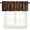 Wood-1, variant on Wood Board Valance Curtain Farmhouse Rustic Wood Brown Barn Hardwood Rod Pocket Valance Window Treatments 1 Panel Short Curtains for Kitchen Living Room Bathroom Bedroom 54 x 18 in