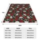 thumbnail image 3 of Balery Red Rose Skull Manta de Felpa Suave y Acogedora – Cobija de Franela Aterciopelada para Cama, Lavable y Cálida para Sofá, Mascotas, Transpirable-40"x30", 3 of 7