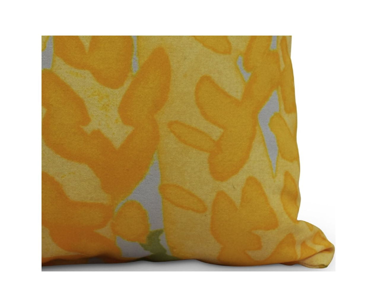 Simply Daisy's Flower Bell 18 inch Yellow Decorative Floral Throw Pillow