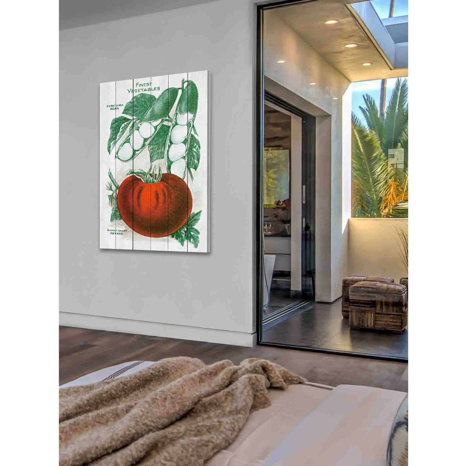 Marmont Hill "Seed Art 2-2" Painting Print on White Wood