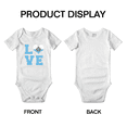 thumbnail image 3 of Love San Marino Flag Heart Boy Girl Bodysuits (White, 3-6 Months), 3 of 5
