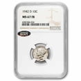 thumbnail image 1 of 1942-D Mercury Dime MS-67 FB NGC, 1 of 3