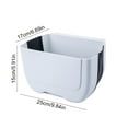 thumbnail image 2 of Wall-Mounted Kitchen Food Waste Bin - Cabinet Door Hanging Trash Can, Foldable & Detachable Design for Space-Saving Storage, Durable Plastic Organizer for Kitchen Supplies & Sorting, 10*7*6in, C, 2 of 7