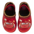 thumbnail image 4 of Disney Cars Snow Slippers Lightning Mcqueen Boots Faux Fur Winter Mules Cozy Warm House Shoes (Toddler Little Kids), Red, Size: 7 8, 4 of 6