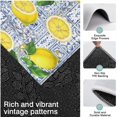 thumbnail image 3 of Yellow Lemon Fruit Tiles Blue Pattern Kitchen Rugs Sets Of 3,Kitchen Runner Rugs Non Skid Washable,Decorative Kitchen Floor Mats for Kitchen,Sink,Laundry,17"x30"+ 17"x47" + 17"x59", 3 of 6