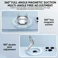 thumbnail image 4 of SaniMore Cell Phone Ring Holder Stand, 360 Degree Rotation Finger Ring Kickstand Ultra-Thin Magnetic Car Mount  Cell Phone Back Grip Foldable Stand, Gold, 4 of 10