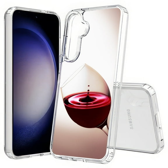 TalkingCase Slim Fit Phone Case Compatible for Samsung Galaxy S25  Plus(Not S25/ S25 Ultra), Red Wine Tasting Print, Lightweight,Flexible, USA Print