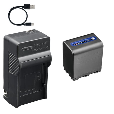 Kastar 1-Pack Battery & AC USB-C Charger Replacement for Sony NP-QM91D QM71D QM50 QM51 QM71 QM91 FM70 FM90, for DCR-TRV250 TRV350 TRV950, DCR-DVD HC PC Camcorders