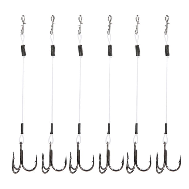 2 Pack SGWLPK110 10cm Fishing Line Hook Treble Stinger Soft Bait for Lure Fishing